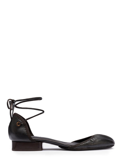 Micro Ballerina Flat (Dark Chocolate)