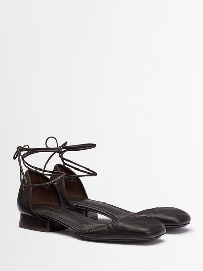 Micro Ballerina Flat (Dark Chocolate)