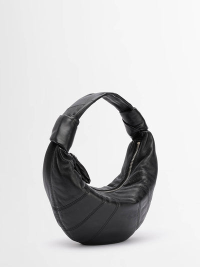 Mini Fortune Croissant Bag (Black)