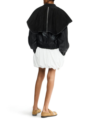 Oversized Collar Bomber Jac Black