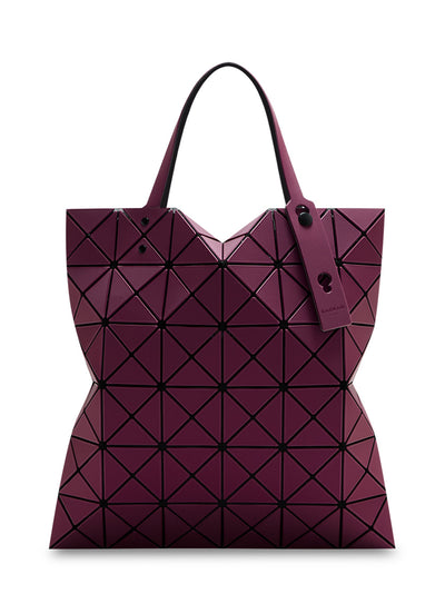 LUCENT METALLIC Tote (6*6) (Bordeaux)