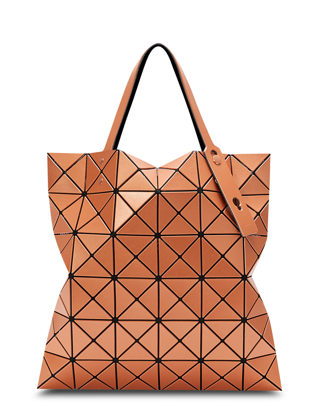 LUCENT METALLIC Tote (6*6) (Orange Brown)