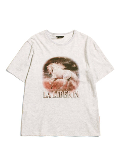 La Liberta (Basic-Tee) (Grey Melange)