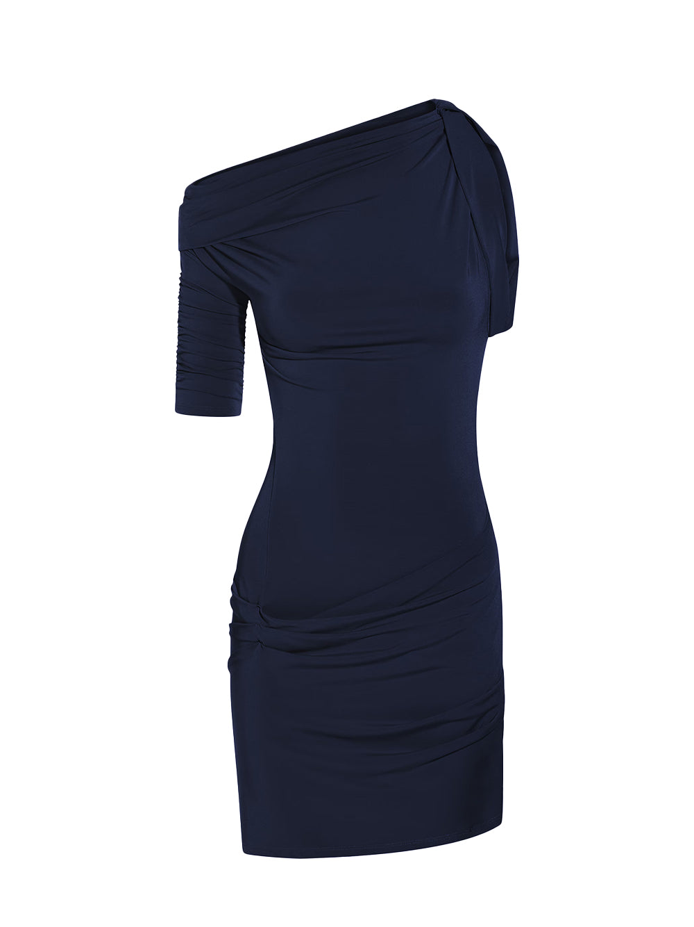 La Mini Robe Drapeado (Dark Navy)
