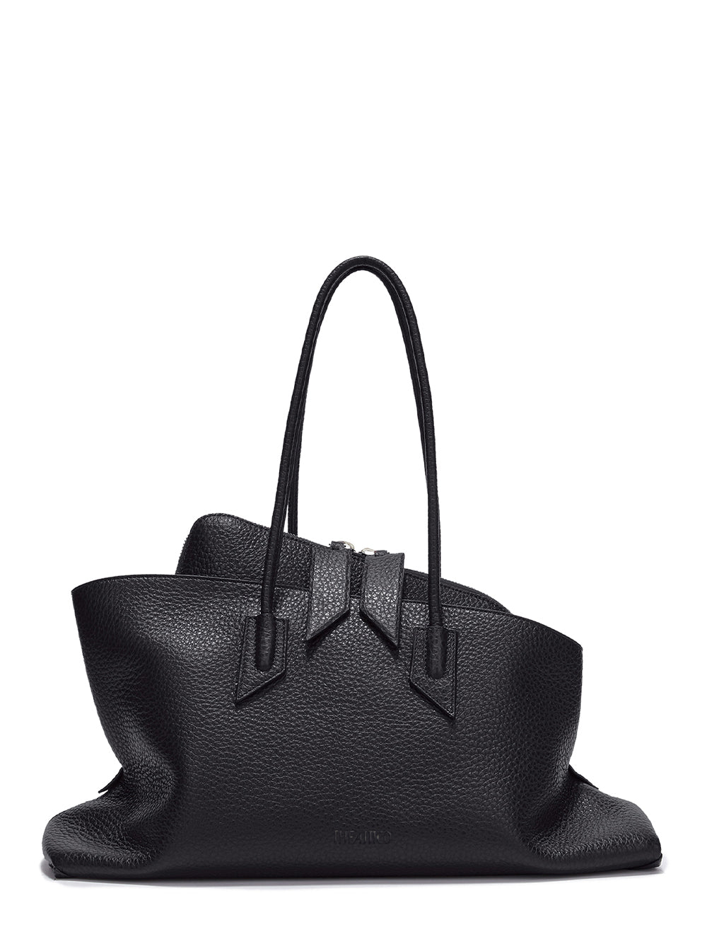 La Passeggiata Medium Top Handle Bag (Black)