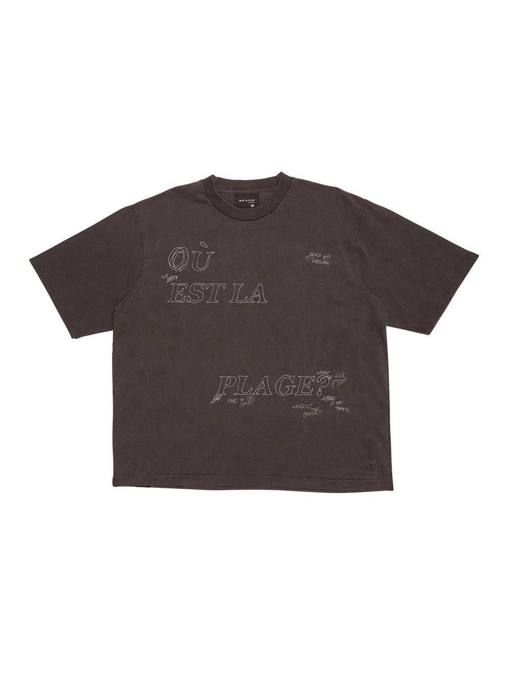 La Plage Tee (Charcoal)