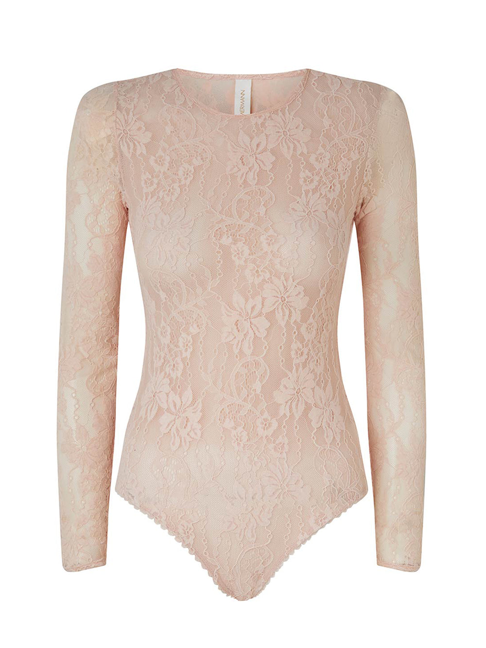 Lace Bodysuit (Pale Pink)