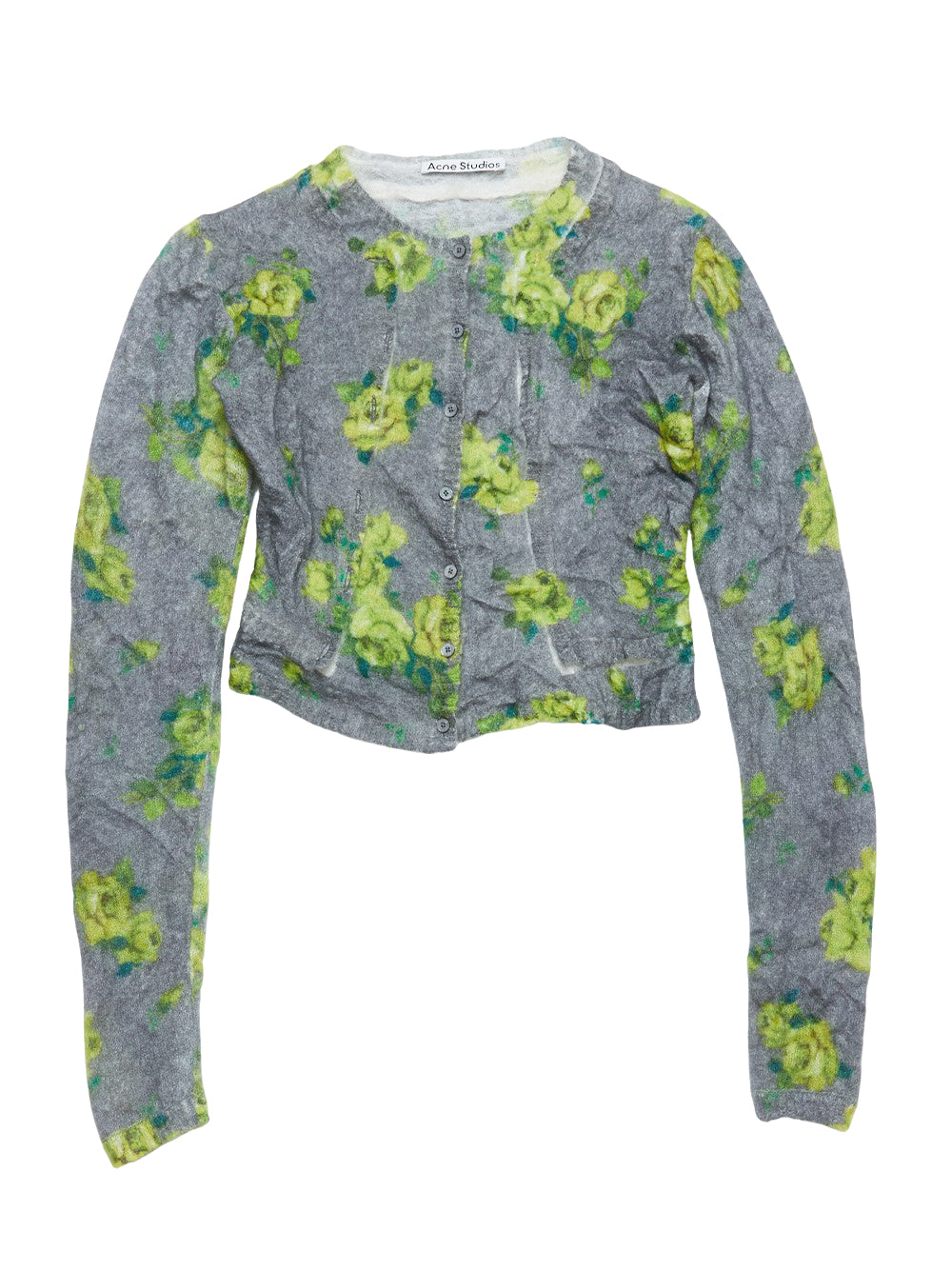 Layered Mohair Cardigan (Grey/Multi)