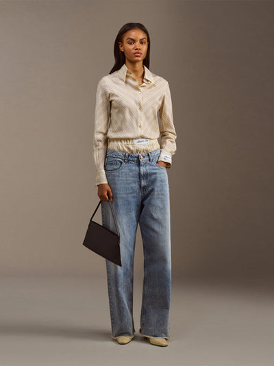 Layered Trousers (Denim Chiaro)