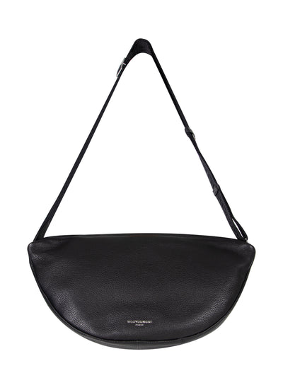 Leather Moon Bag (Black)