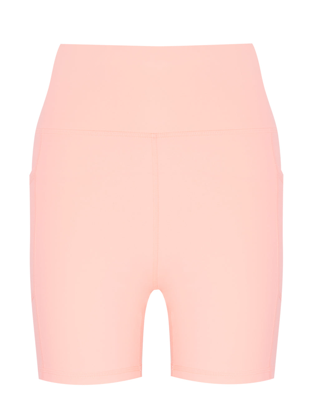 Legging Balance Compression Super High Rise 6" Bike Short With Pockets (Atomic Pink)