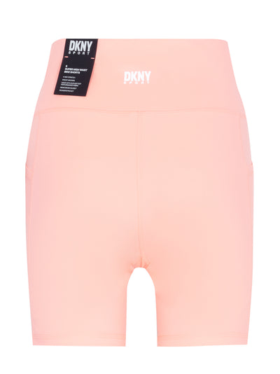 Legging Balance Compression Super High Rise 6" Bike Short With Pockets (Atomic Pink)