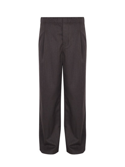 Leisure Trouser (Havana Brown Chain Wool)