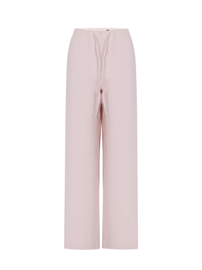 Logan Linen-Blend Beach Pants (Rose)