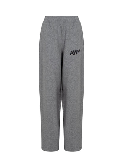 Logo-Detailed Oversize Sweatpants (Dark Heather Grey)