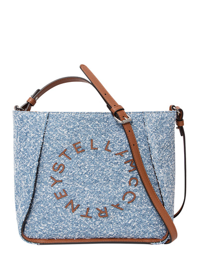 Logo Crossbody Bag (Denim Tweed Light Blue)