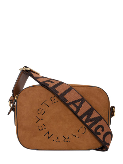 Logo Crossbody Camera Bag (Suede Brandy)