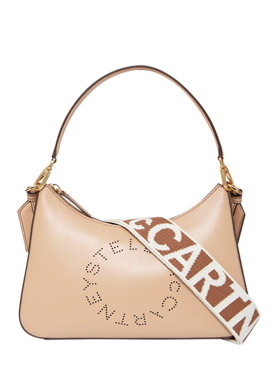 Logo Crossbody Shoulder Bag (Fawn)