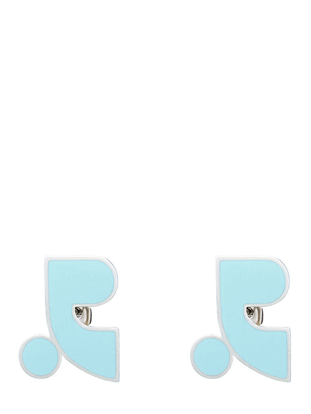 Logo Epoxy Earring (Sky Blue)
