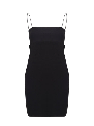 Logo Slip Dress (Black)
