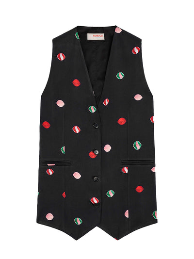 Lollipop Print Mini Dress (Black)