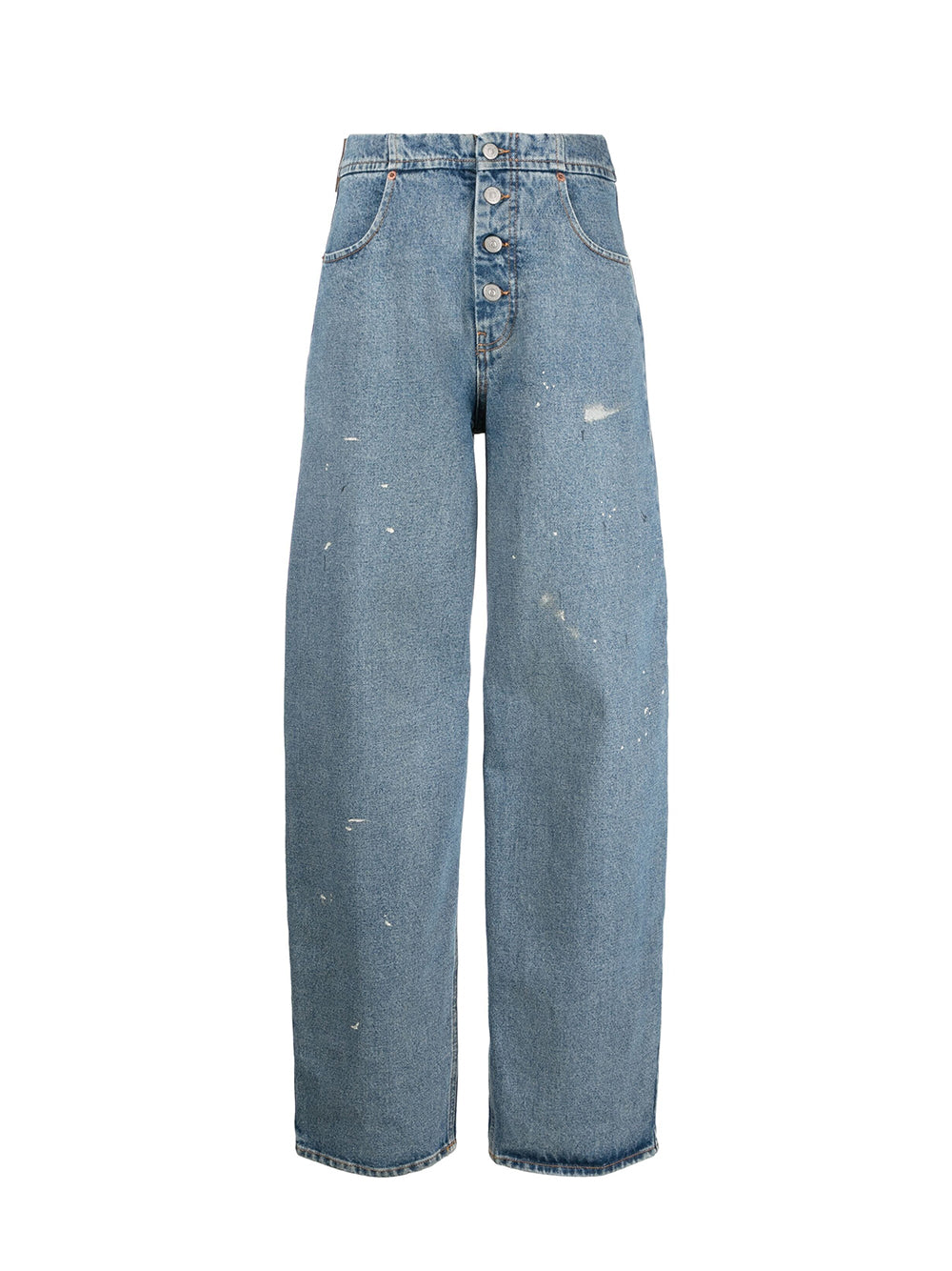 Loose Fit Denim Trousers (Light Blue)