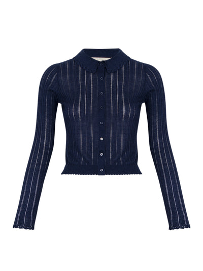 Lottie Knit Cardigan (Midnight)
