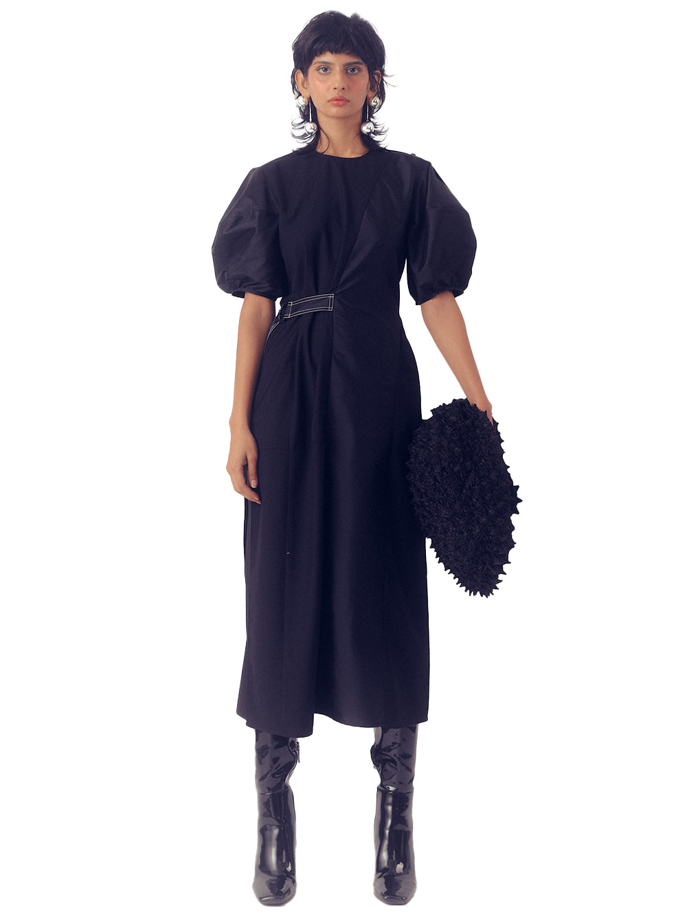 The Strokes Midi Dress (Black)