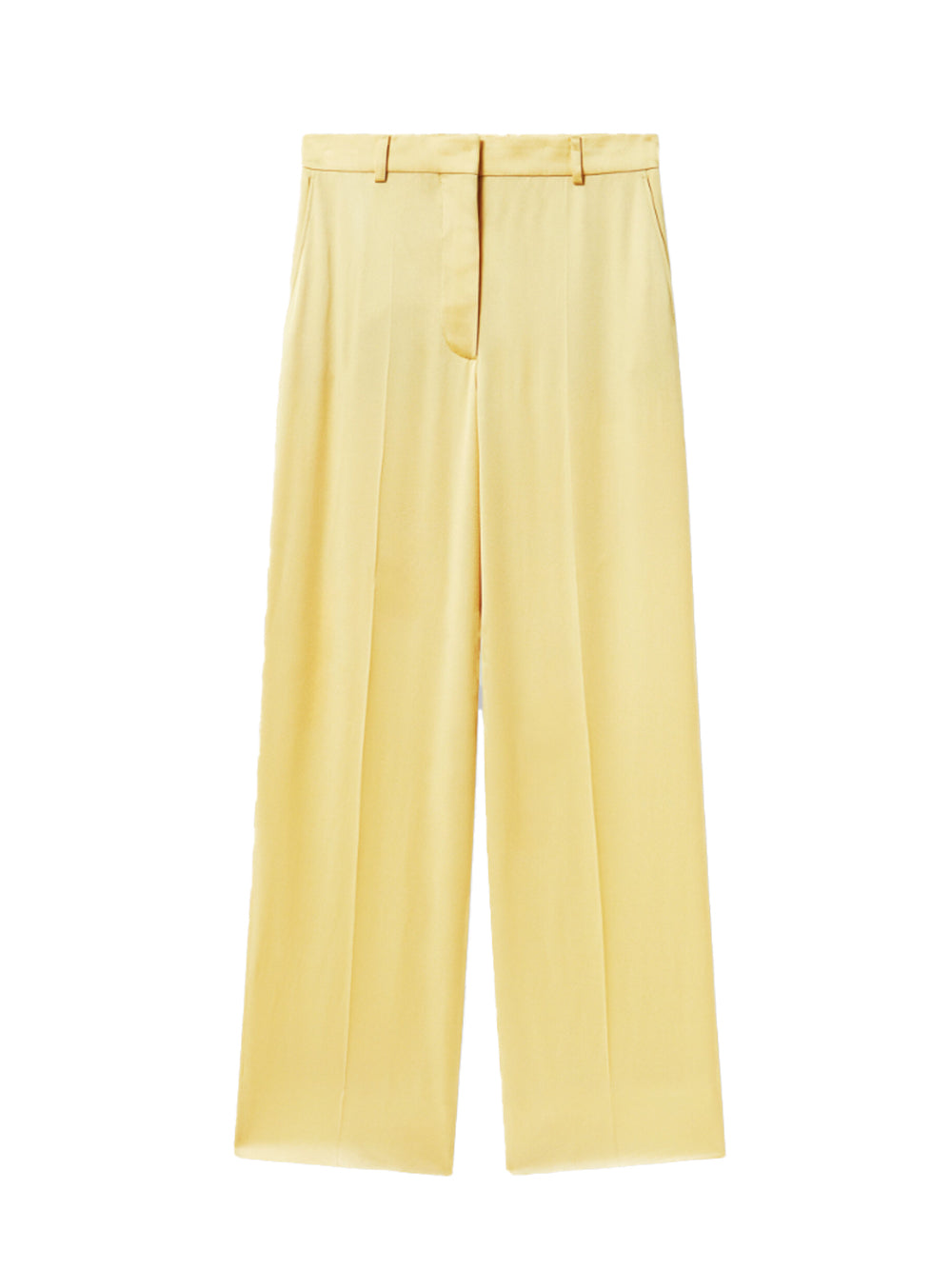 Low-Rise Straight-Leg Trousers (Chamomile)