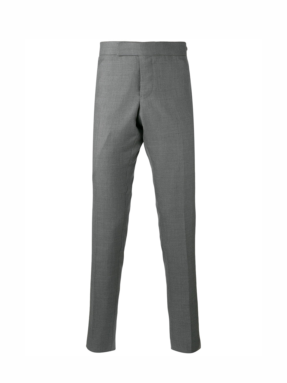 Low Rise Skinny Side Tab Trouser In Super 120’s Twill (Medium Grey)