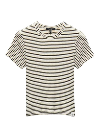 Luca Stripe Rib Baby Tee (Ivy Multi)
