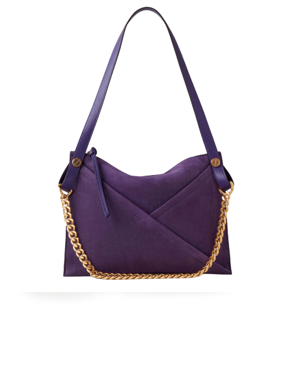 M Zipped Bag Nubuck And Silky Calf (Amethyst)