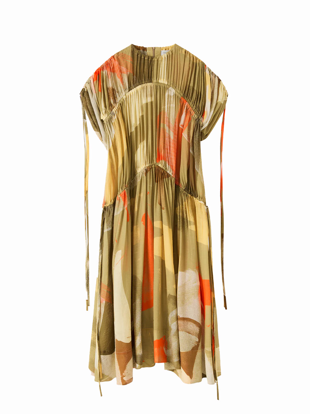 Maya Tie Maxi Dress (Camouflage)