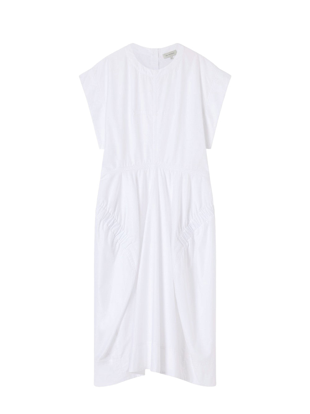 Stanley Gathered Dress White