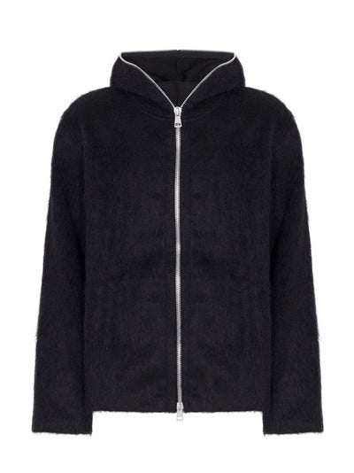 Full Zip Hood Black