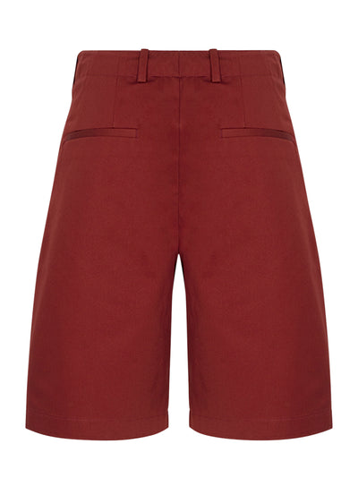 Ponte Shorts Red