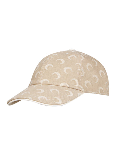 Moon Jacquard Twill Baseball Cap (Dark Beige)