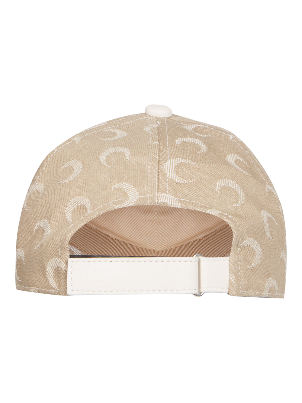 Moon Jacquard Twill Baseball Cap (Dark Beige)