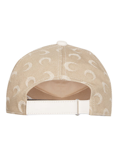 Moon Jacquard Twill Baseball Cap (Dark Beige)