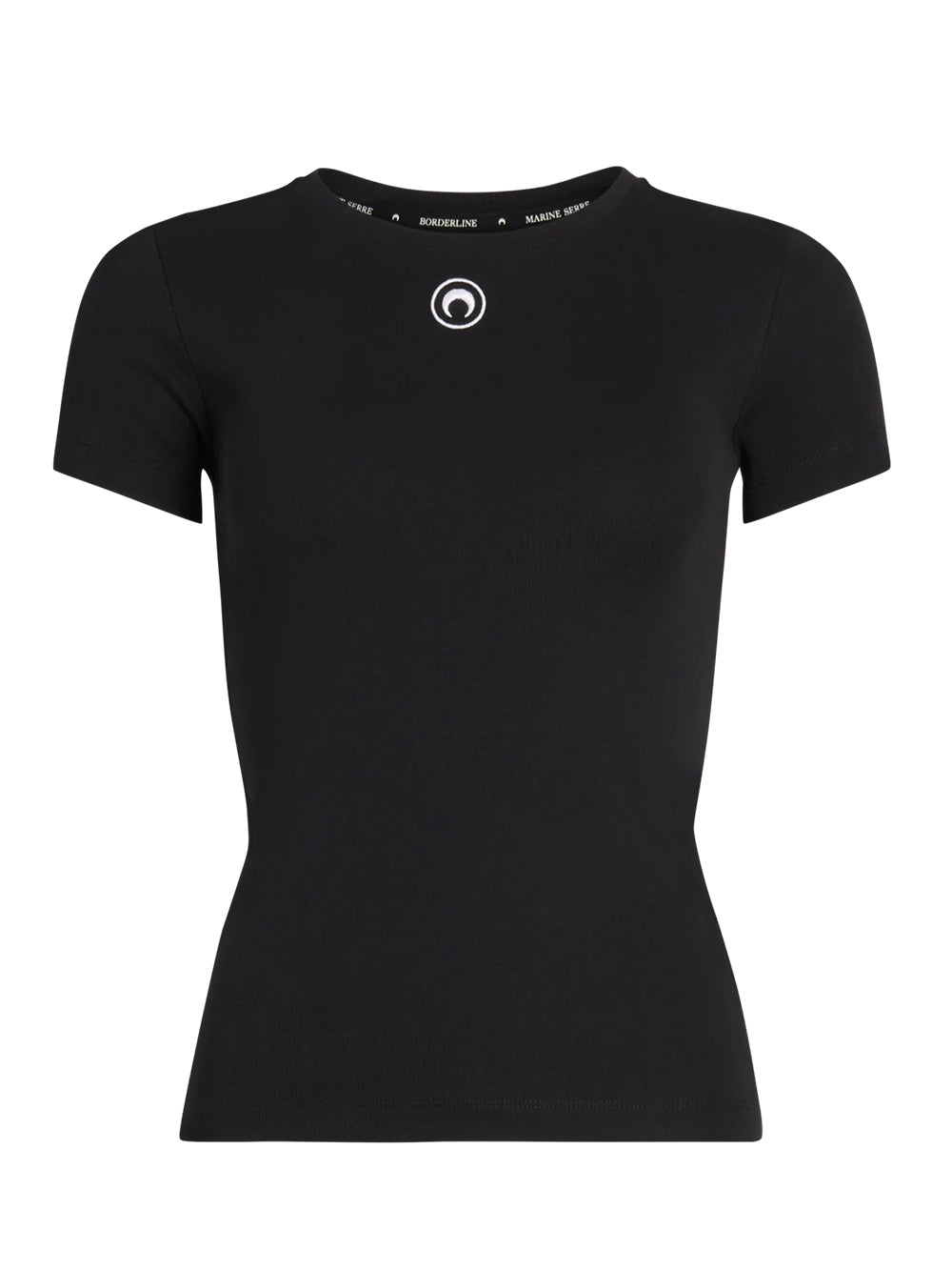 Women Moon Logo Jersey Baby Fit T-Shirt (Black)