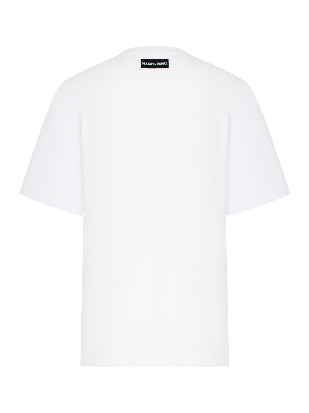 Men Moon Logo Jersey Loose Fit T-Shirt (White)