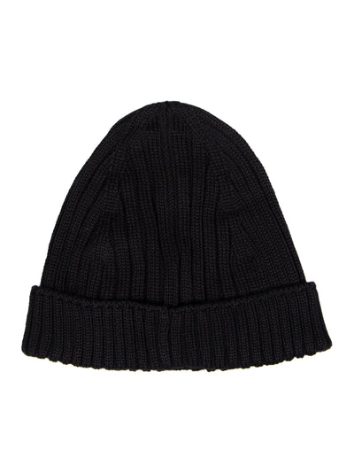 Moon Logo Knit Beanie (Black)