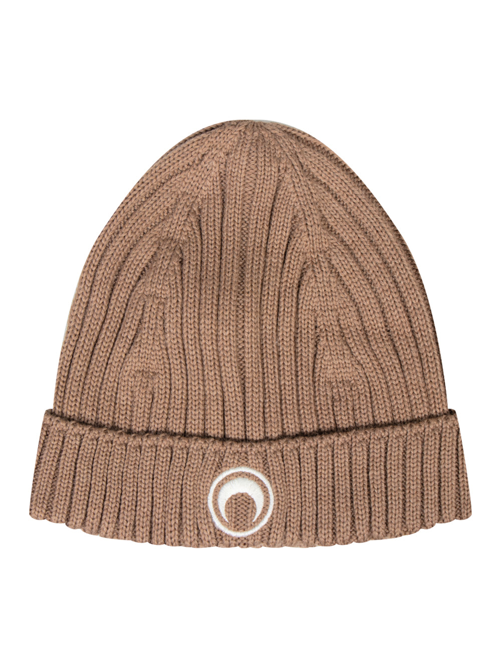 Moon Logo Knit Beanie (Camel)