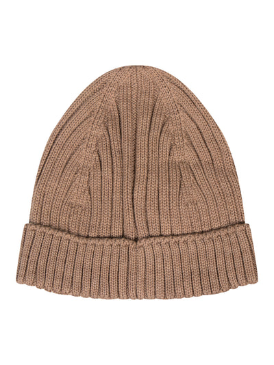 Moon Logo Knit Beanie (Camel)