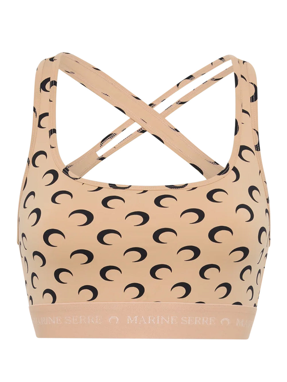 Recycled Moon Jersey Sport Bra (Tan)
