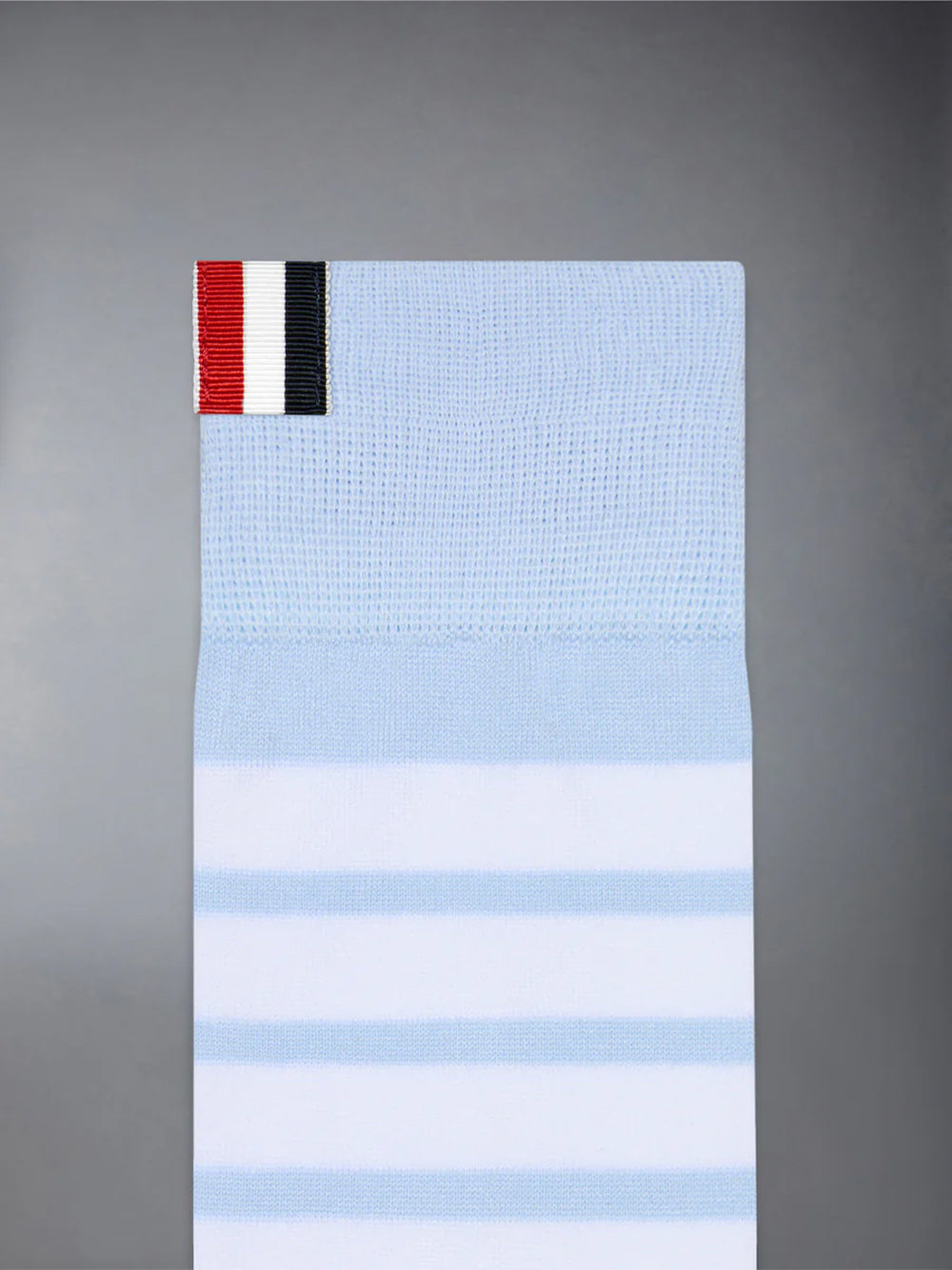 Cotton 4-Bar Mid Calf Socks Blue