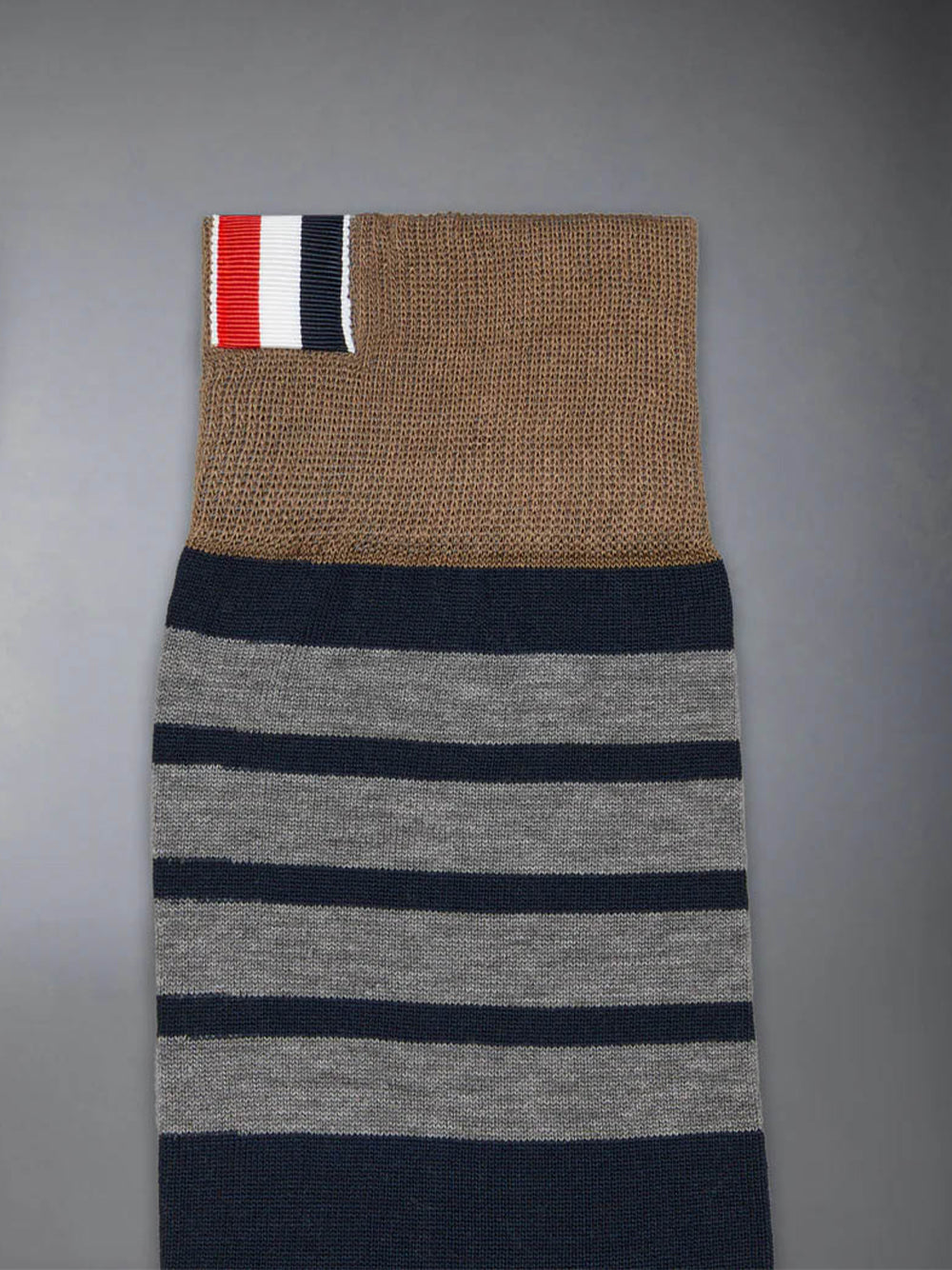 Mens Knit Hosiery Socks Navy/grey/br
