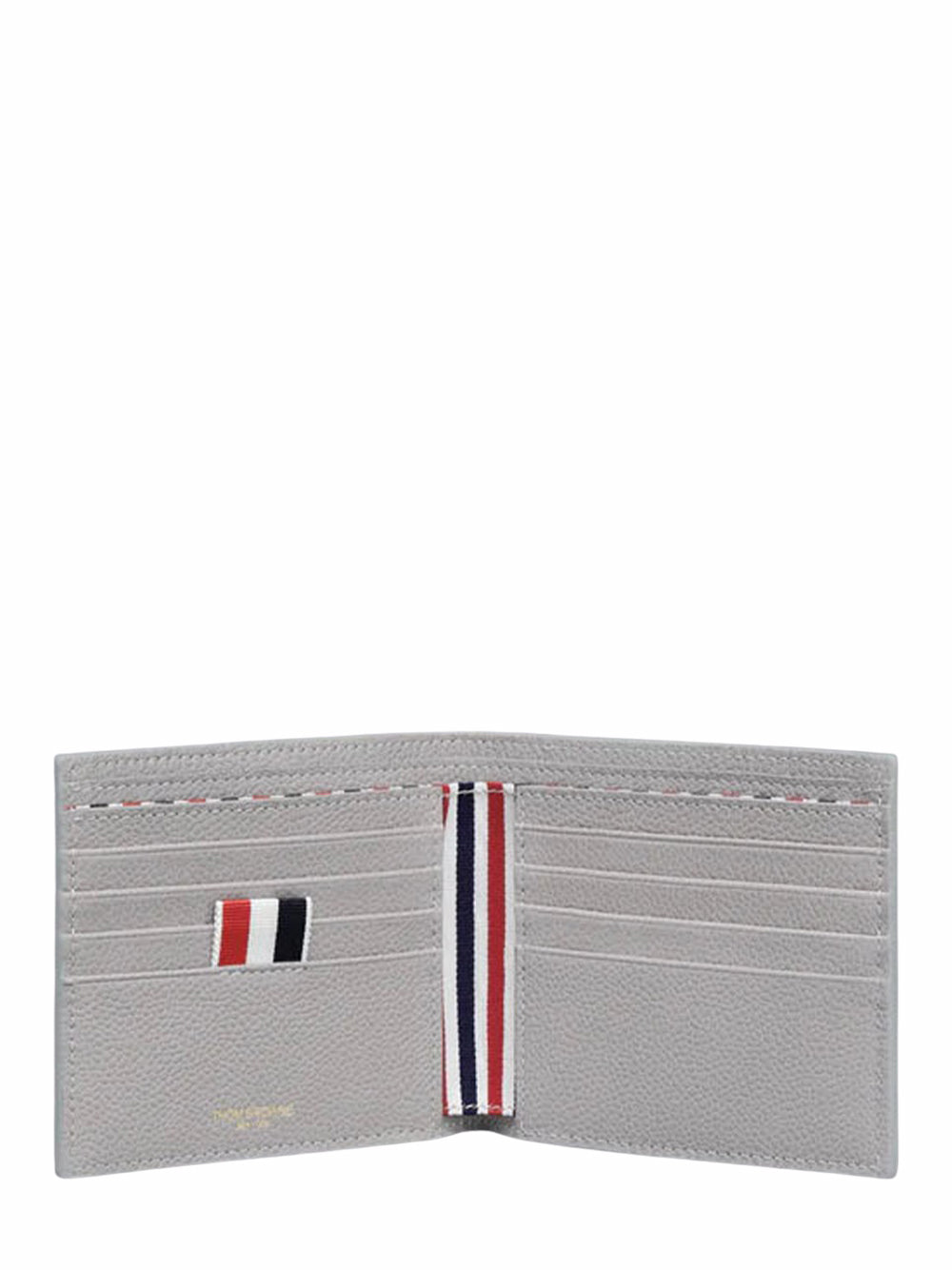 Feather Print Pebble Grain Bilfold (Light Grey)