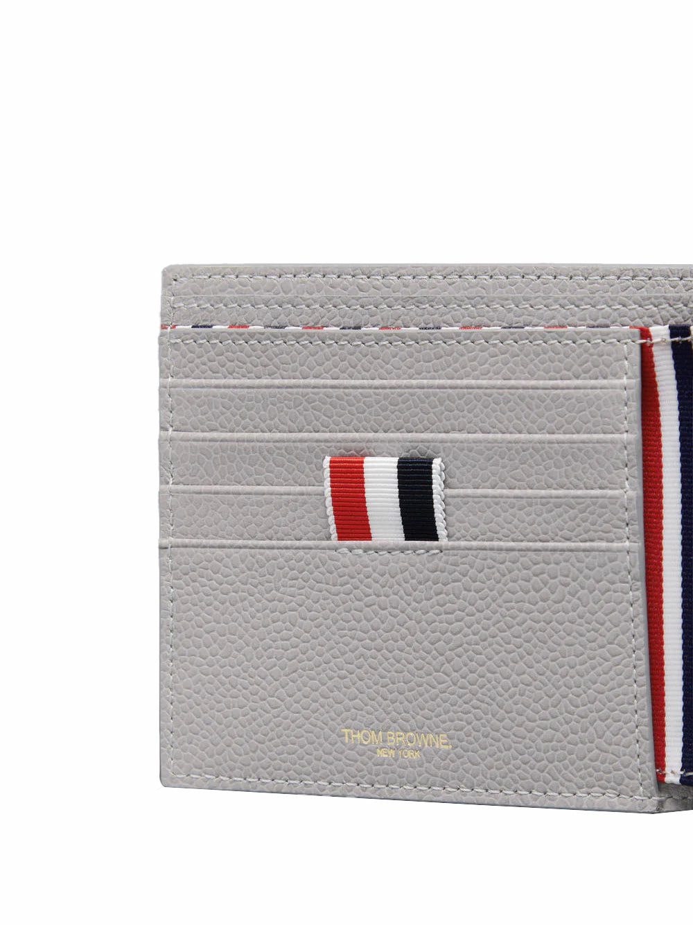 Feather Print Pebble Grain Bilfold (Light Grey)