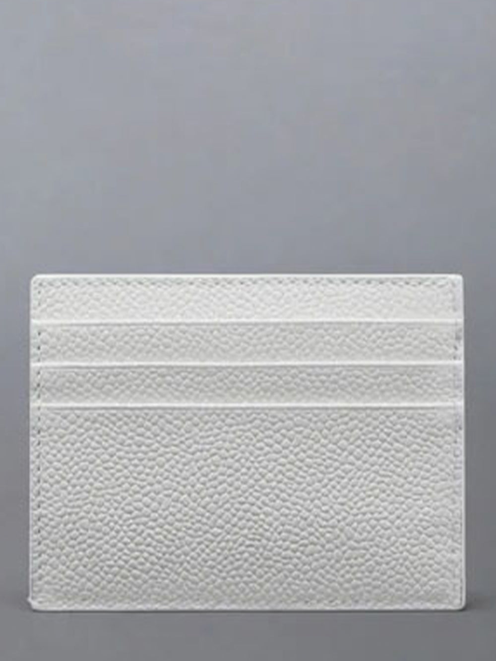 Pebble Grain Note Compartment Card Holder White